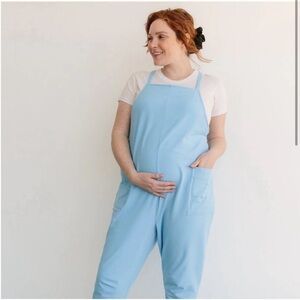 “Anytime Overalls” maternity jumpsuit by Storq